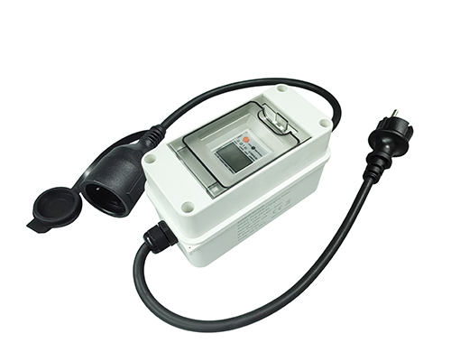 Portable EU Plug Energy Monitor with IP65 Waterproof Box